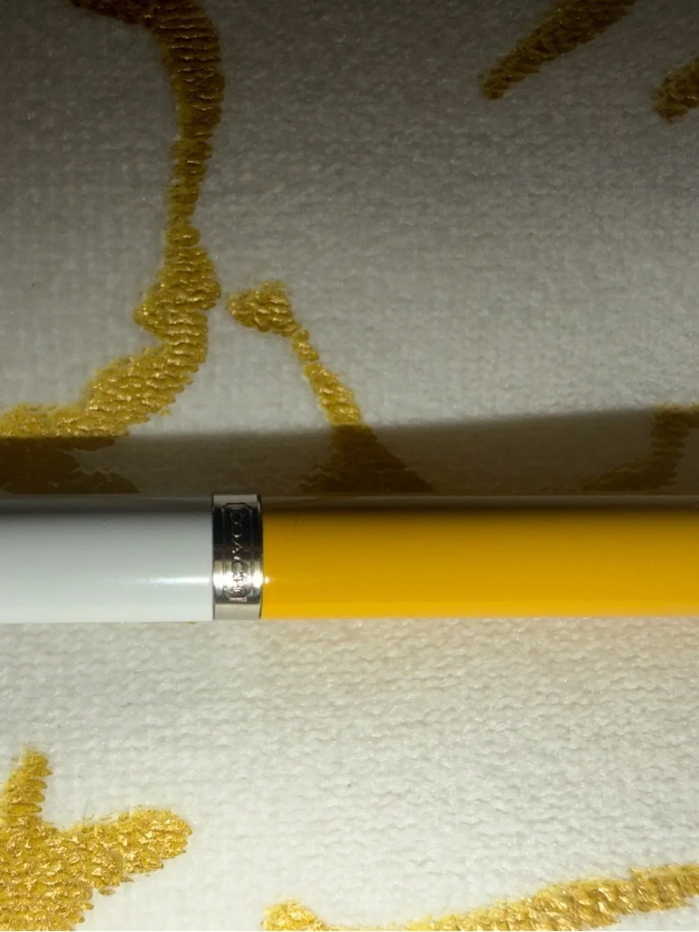 Coach Yellow and White Pen - Picture 2 of 3